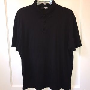 Murano Black Polo Collar Shirt